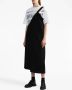 Y's Asymmetrische midi-jurk Zwart - Thumbnail 3