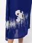 Y's Midi-jurk met bloemenprint Zwart - Thumbnail 5