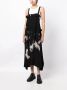 Y's Midi-jurk met bloemenprint Zwart - Thumbnail 2