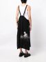 Y's Midi-jurk met bloemenprint Zwart - Thumbnail 4