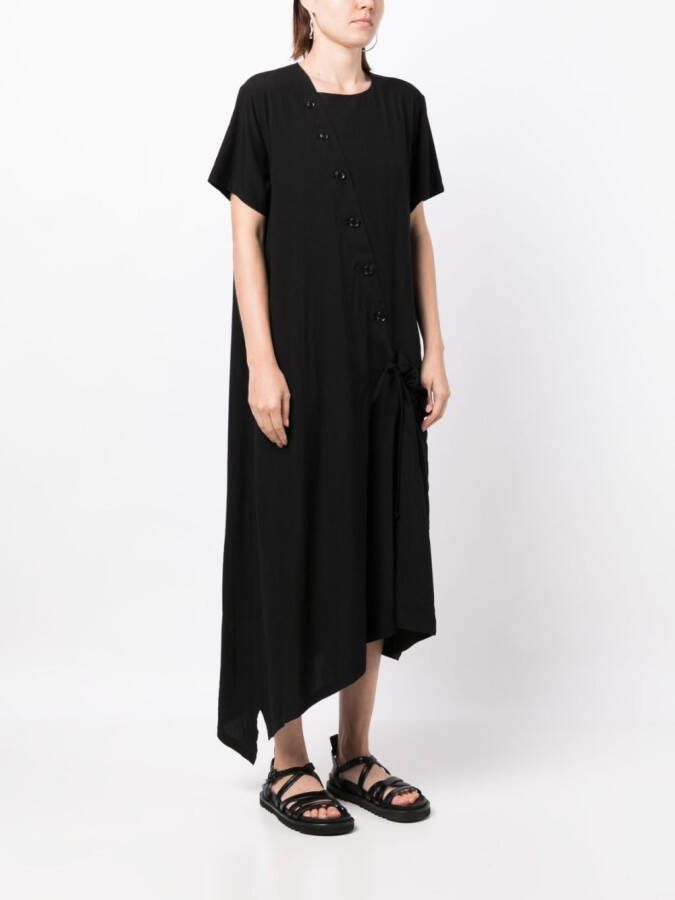 Y's Maxi-jurk met korte mouwen Zwart