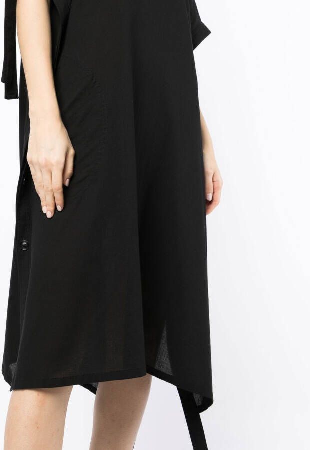 Y's Midi-jurk met knopen Zwart