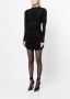 Saint Laurent Mini-jurk met lange mouwen Zwart - Thumbnail 3