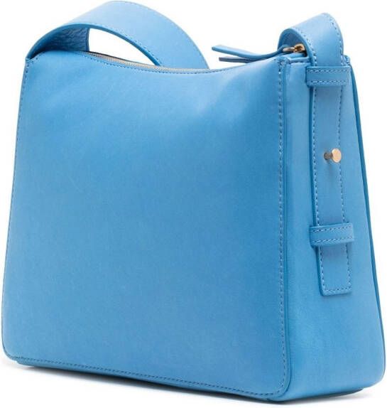 Yu Mei Brooke leren schoudertas Blauw