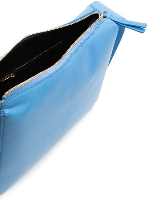 Yu Mei Brooke leren schoudertas Blauw