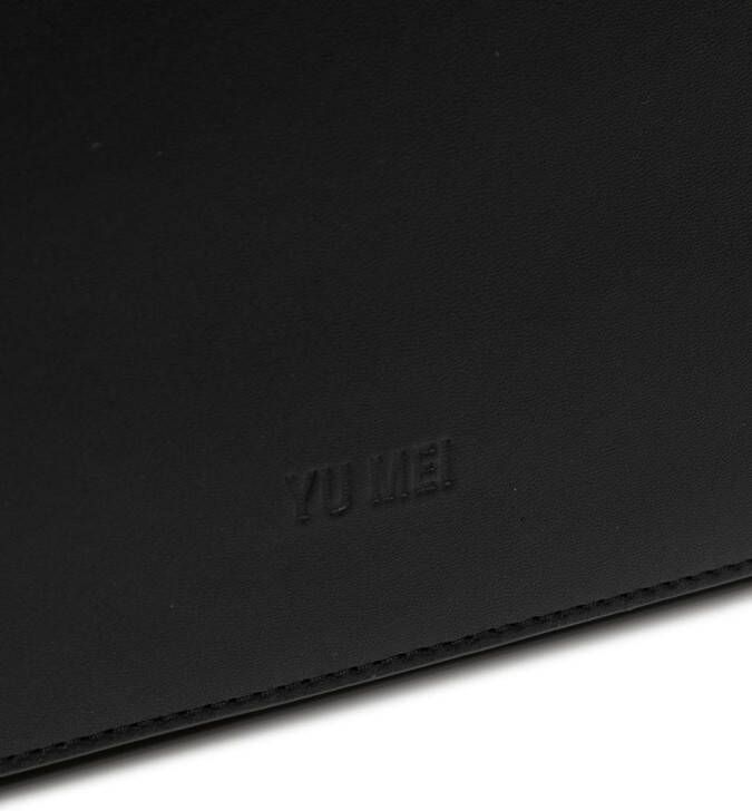 Yu Mei Laptoptas met logo reliëf Zwart