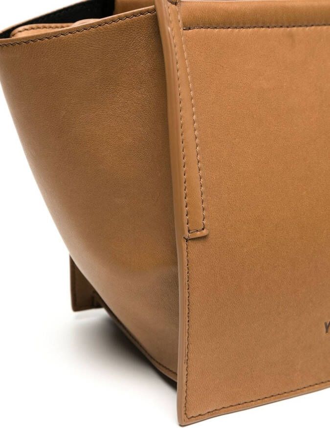 Yu Mei Shopper van nappa leer Bruin