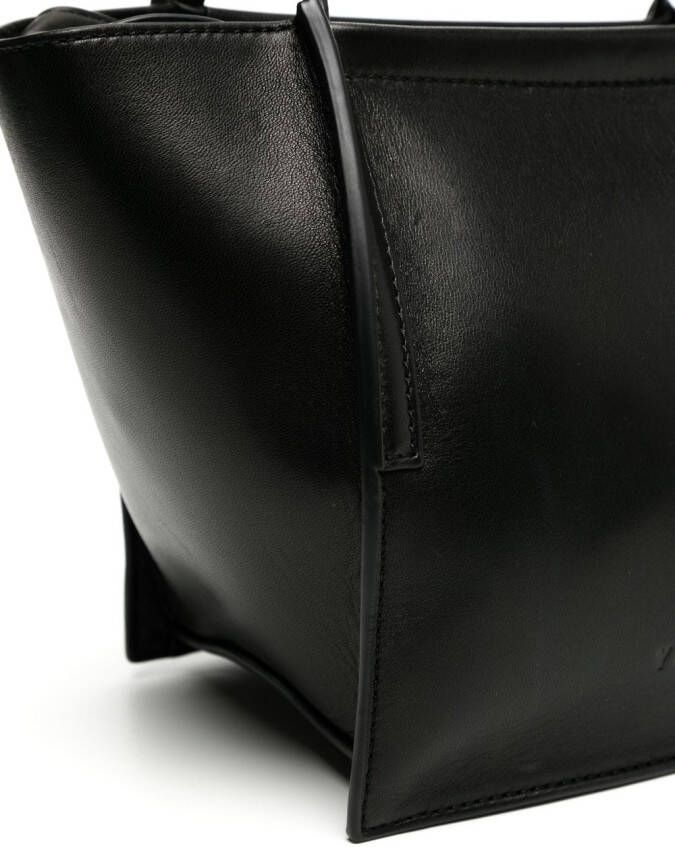 Yu Mei Shopper van nappa leer Zwart