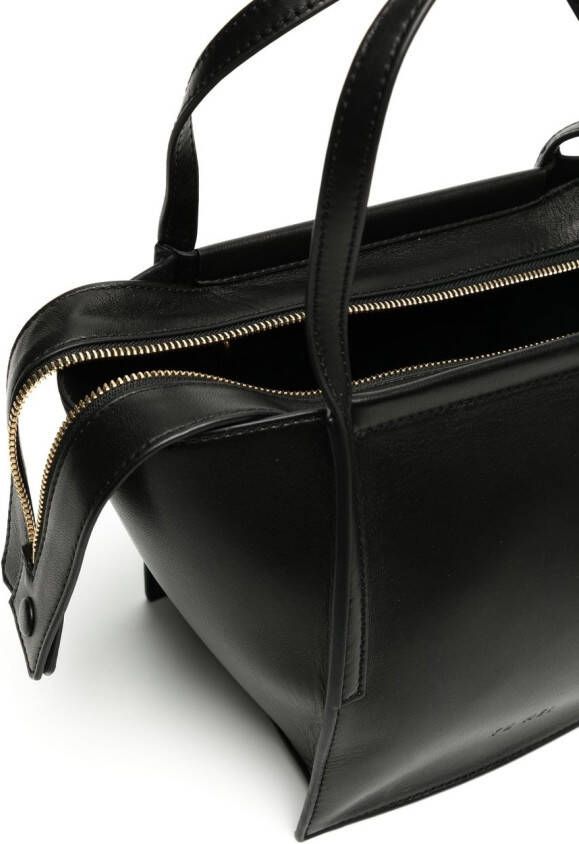 Yu Mei Shopper van nappa leer Zwart