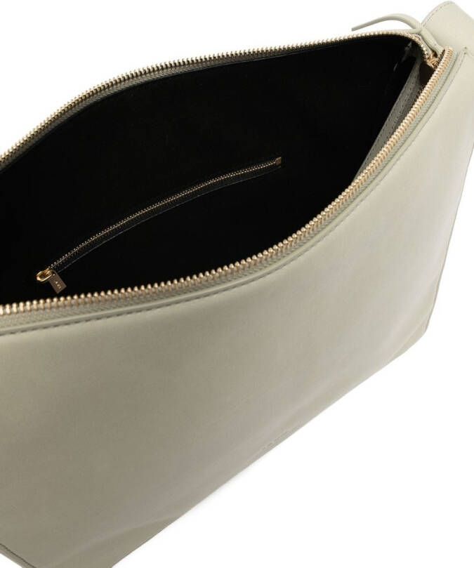 Yu Mei Shopper met logo-reliëf Groen