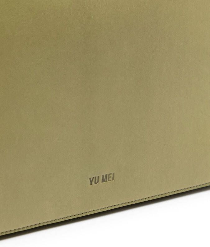 Yu Mei Shopper met logo reliëf Groen