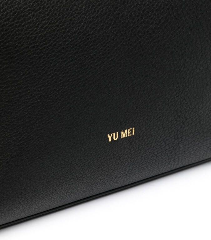 Yu Mei Claudia leren shopper Zwart