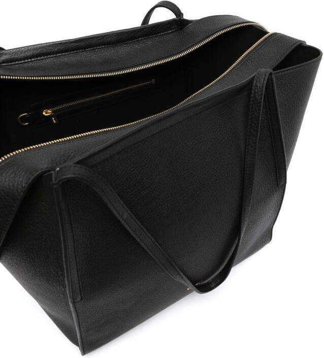 Yu Mei Claudia leren shopper Zwart