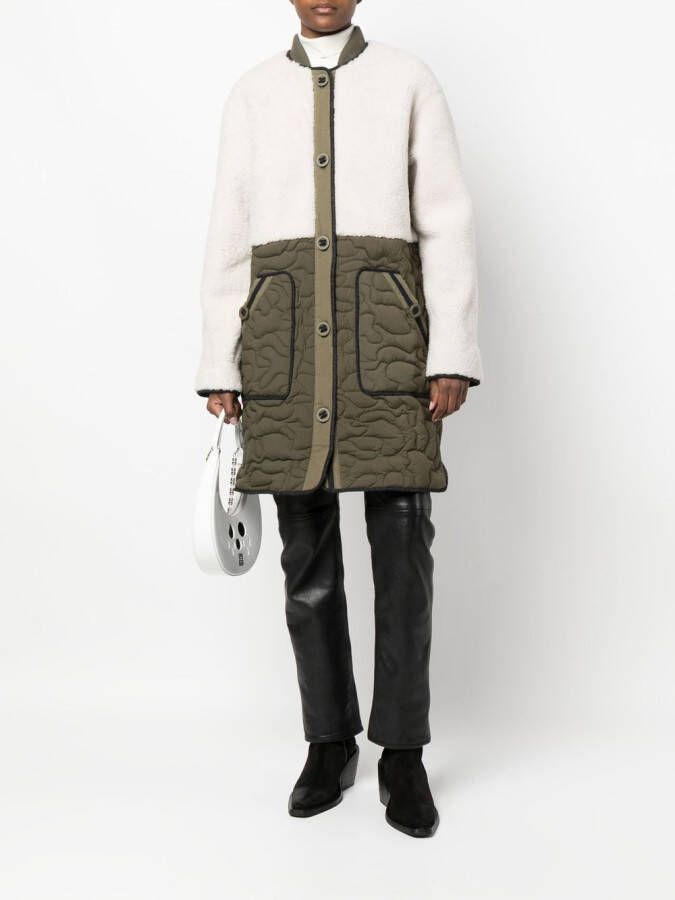 Yves Salomon Wollen jas Beige