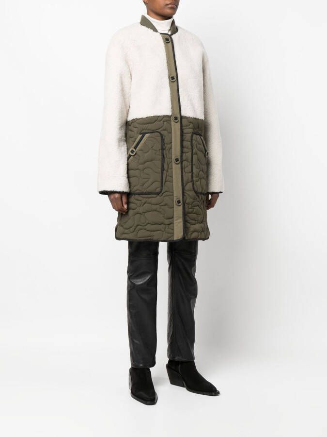 Yves Salomon Wollen jas Beige