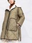 Yves Salomon Gewatteerde parka Groen - Thumbnail 4