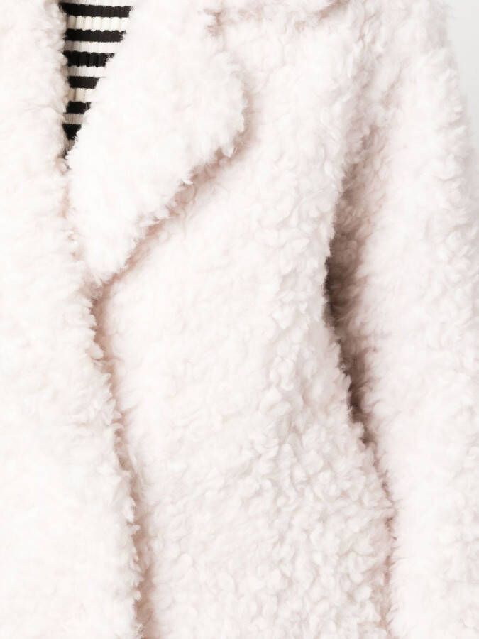 Yves Salomon Geweven jas Wit