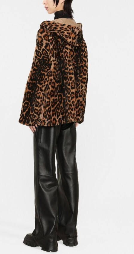 Yves Salomon Jack met dierenprint Beige