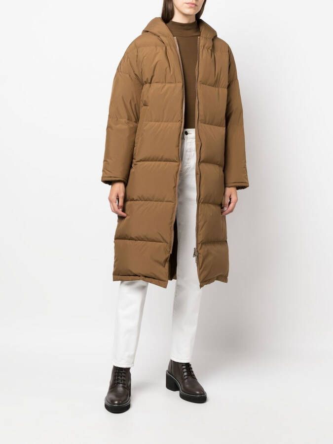 Yves Salomon Jas met capuchon Bruin
