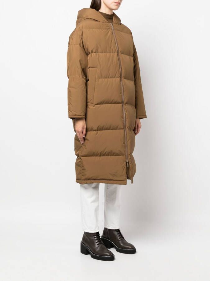 Yves Salomon Jas met capuchon Bruin