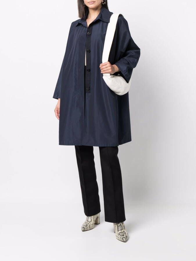 Yves Salomon Jas met verborgen voorzijde Blauw