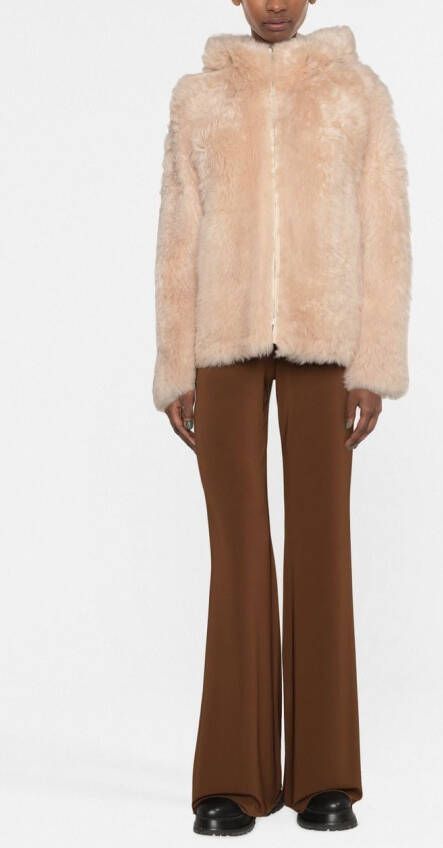 Yves Salomon Lammy coat Beige
