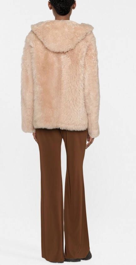 Yves Salomon Lammy coat Beige