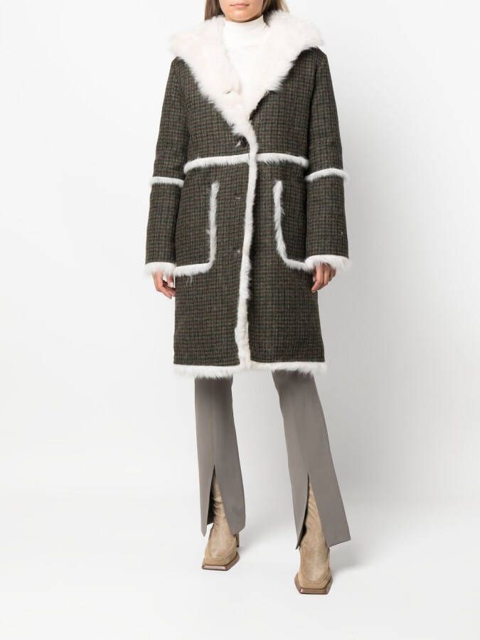 Yves Salomon Lammy coat Zwart
