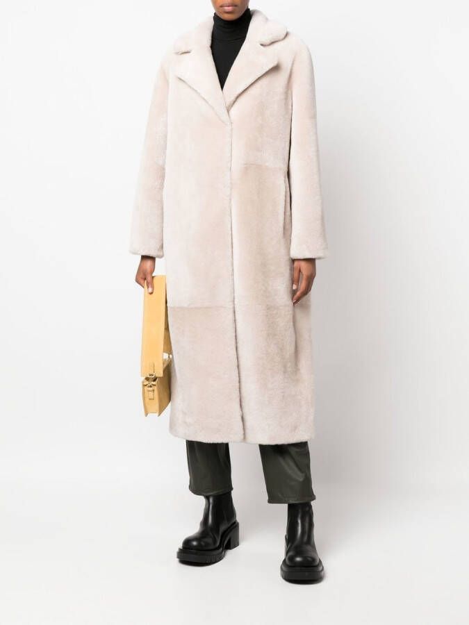 Yves Salomon Lange jas Beige