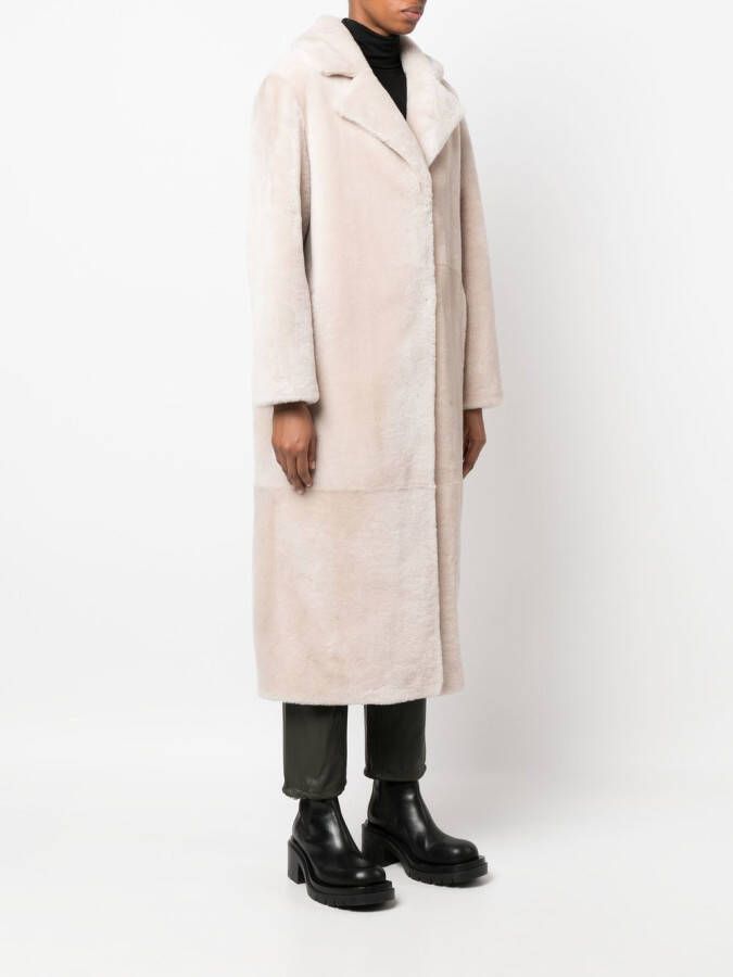 Yves Salomon Lange jas Beige