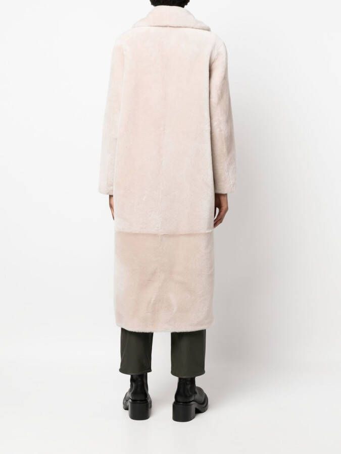 Yves Salomon Lange jas Beige