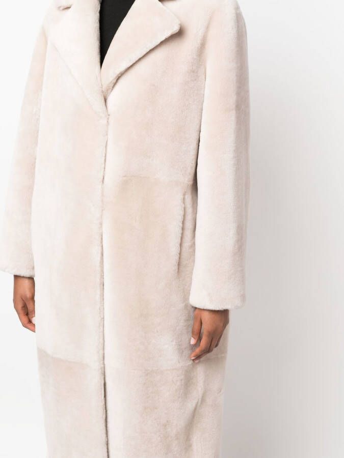 Yves Salomon Lange jas Beige