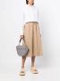 Yves Salomon Leren rok Beige - Thumbnail 2