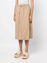 Yves Salomon Leren rok Beige - Thumbnail 3