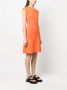 Yves Salomon Mouwloze jurk Oranje - Thumbnail 3