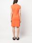 Yves Salomon Mouwloze jurk Oranje - Thumbnail 4