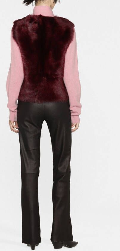 Yves Salomon Omkeerbaar gilet Rood