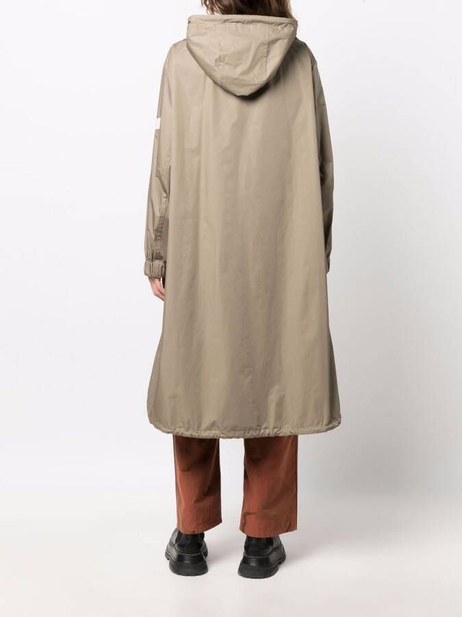 Yves Salomon Parka met ceintuur Beige