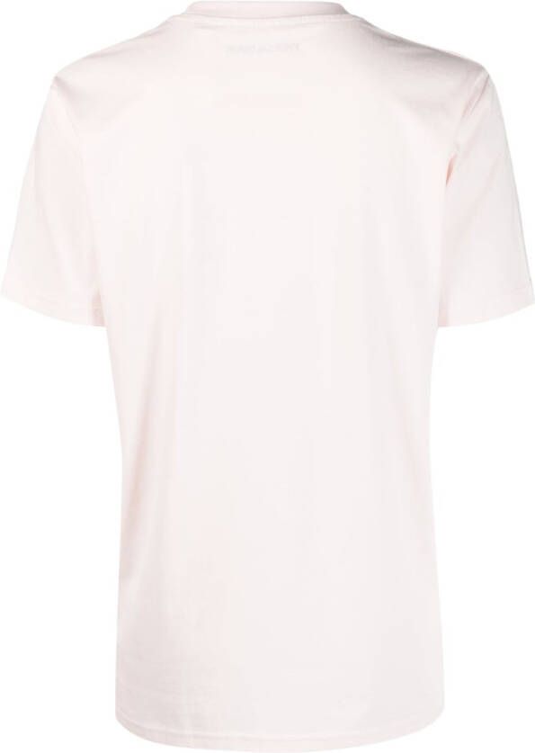 Yves Salomon T-shirt met print Roze