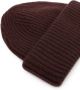 Yves Salomon Ribgebreide muts Bruin - Thumbnail 2