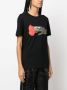Yves Salomon T-shirt met print Zwart - Thumbnail 3
