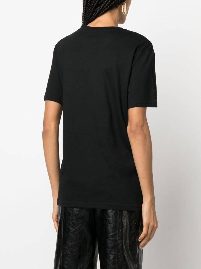 Yves Salomon T-shirt met print Zwart