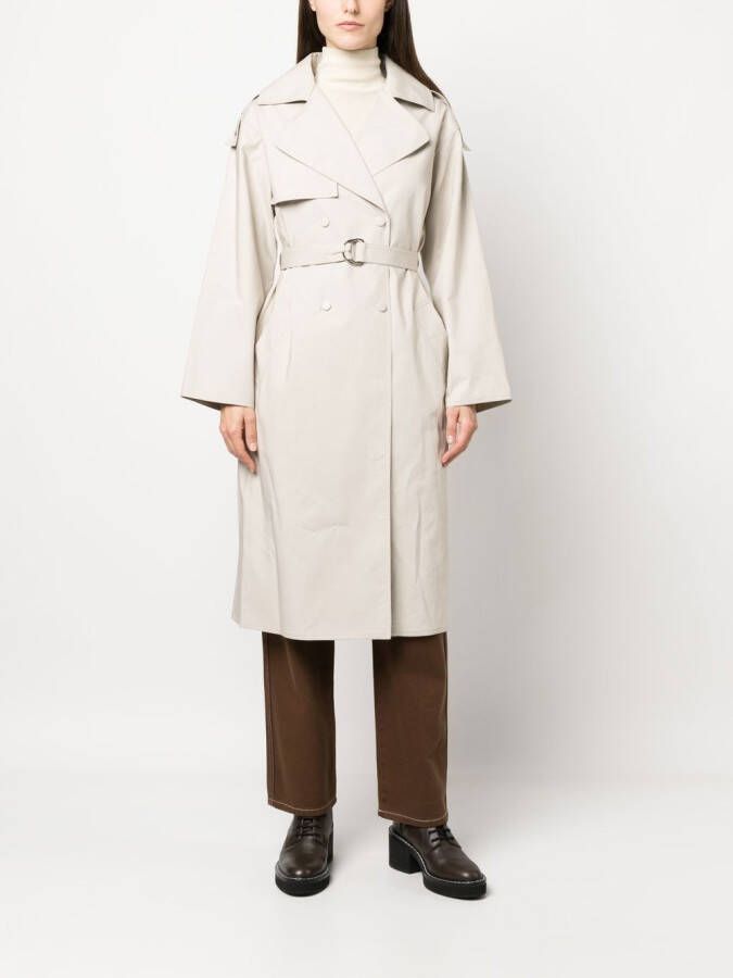 Yves Salomon Trenchcoat met ceintuur Beige