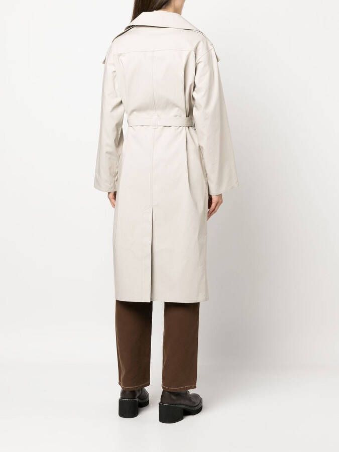 Yves Salomon Trenchcoat met ceintuur Beige