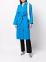 Yves Salomon Trenchcoat met gestrikte taille Blauw - Thumbnail 1