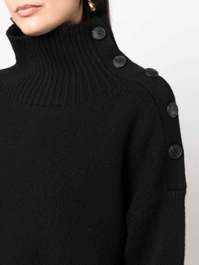Yves Salomon Trui met knoop-detail Zwart