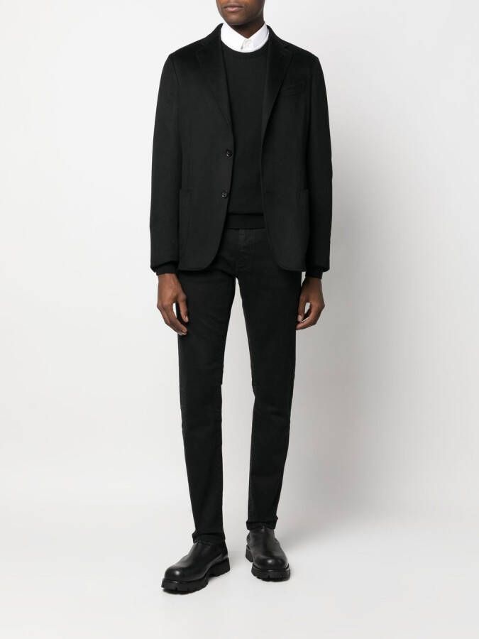 Zegna Wollen trui met ronde hals Zwart