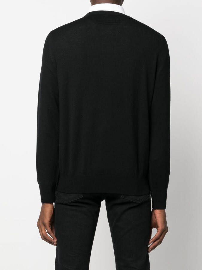 Zegna Wollen trui met ronde hals Zwart