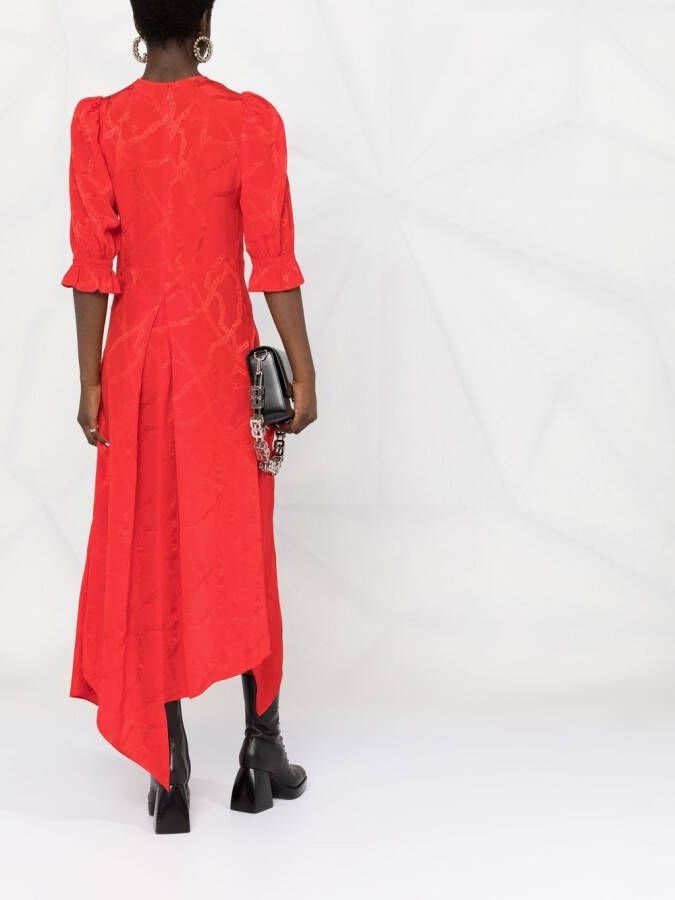 Zadig&Voltaire Asymmetrische jurk Rood