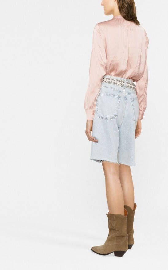 Zadig&Voltaire Blouse met gesmockt detail Roze